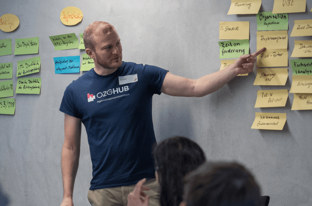 Ein SEITENBAU-Kollege auf der OZG-Hub-Veranstaltung am GovTech Campus Berlin